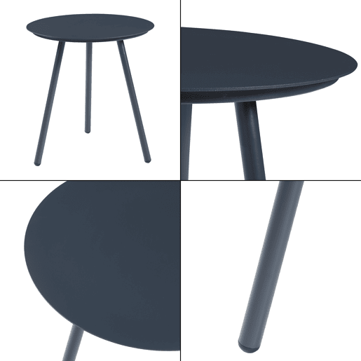 Conjunto de mobiliário de jardim Abriola 3 pcs. açocorda - AntraciteCinza casa.pro