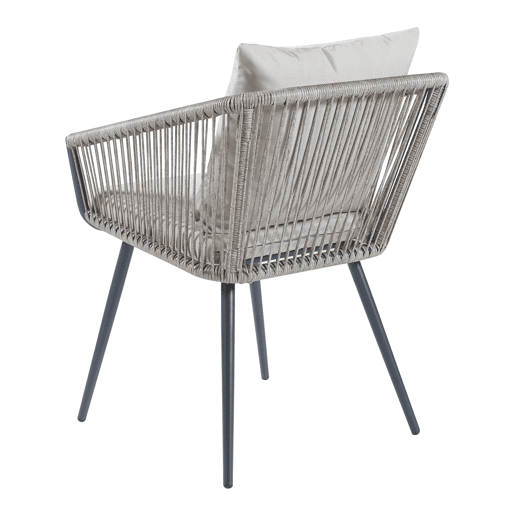 Conjunto de mobiliário de jardim Abriola 3 pcs. açocorda - AntraciteCinza casa.pro