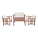 Conjunto de muebles de jardín Brissogne 4 piezas Conjunto de muebles de jardín Brissogne 4 piezas Madera