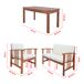 Conjunto de muebles de jardín Brissogne 4 piezas Conjunto de muebles de jardín Brissogne 4 piezas Madera