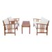 Conjunto de muebles de jardín Brissogne 4 piezas Conjunto de muebles de jardín Brissogne 4 piezas Madera
