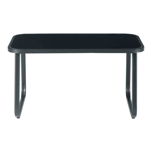 Conjunto de mobiliário de jardim Anzi 4 pcs. açovidro - Preto casa.pro
