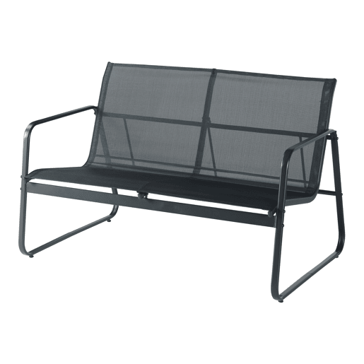 Conjunto de mobiliário de jardim Anzi 4 pcs. açovidro - Preto casa.pro