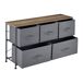 Cajonera con 5 cajones Metal y MDF Cajonera con 5 cajones Metal y MDF Gris