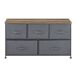 Cajonera con 5 cajones Metal y MDF Cajonera con 5 cajones Metal y MDF Gris
