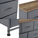 Cajonera con 5 cajones Metal y MDF Cajonera con 5 cajones Metal y MDF Gris