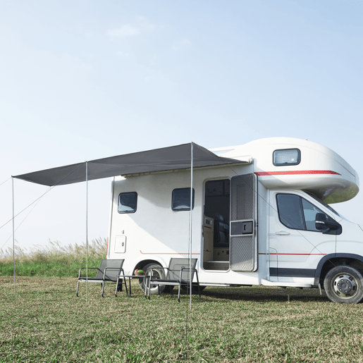 Toldo para caravanas Beuningen - 400x240x235cm - Cinzento pro.tec