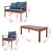 Conjunto de muebles de jardín Brittoli 4 piezas Conjunto de muebles de jardín Brittoli 4 piezas Madera