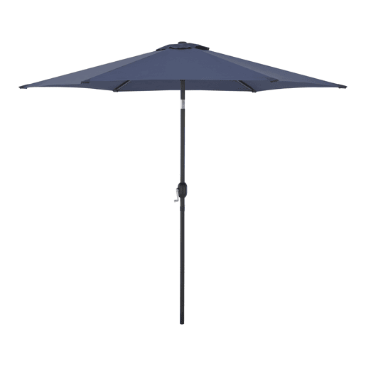 Guarda-sol Altino para terraço exterior com dobradiça de aço Ø 270 x 235 cm - Azul marinho casa.pro