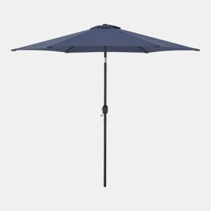 Guarda-sol Altino para terraço exterior com dobradiça de aço Ø 270 x 235 cm - Azul marinho casa.pro