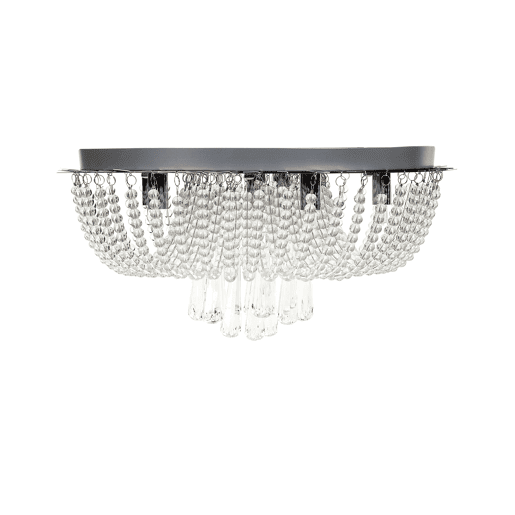 Lustre DORNAS Cristal Prateado Lustre DORNAS Cristal Prateado