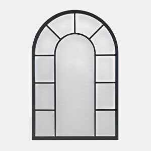 Espelho de parede Enonkoski janela arqueada MDF 90x60cm - Preto en.casa