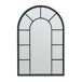 Espejo de pared Enonkoski ventana arqueada MDF Espejo de pared Enonkoski ventana arqueada MDF Negro