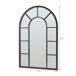 Espejo de pared Enonkoski ventana arqueada MDF Espejo de pared Enonkoski ventana arqueada MDF Negro