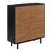Cómoda Gnosjö 4 puertas de armario tecnología Push-Open Cómoda Gnosjö 4 puertas de armario tecnología Push-Open Negro/ Crema