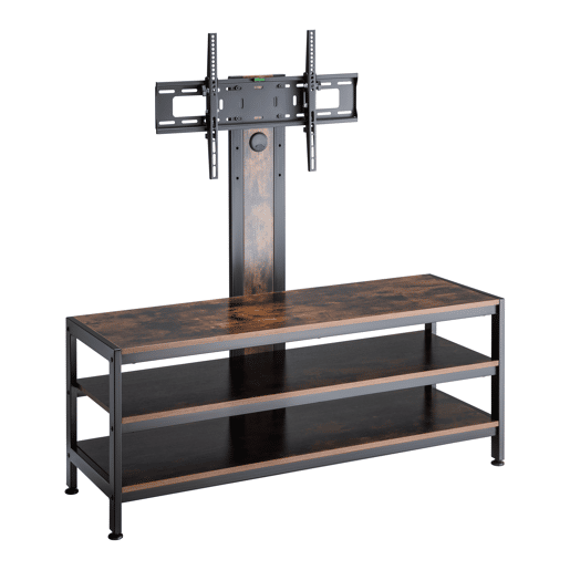 Suporte de TV Stockholm com mesa 120x40x108cm - PretoCarvalho rústico pro.tec