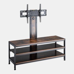 Suporte de TV Stockholm com mesa 120x40x108cm - PretoCarvalho rústico pro.tec