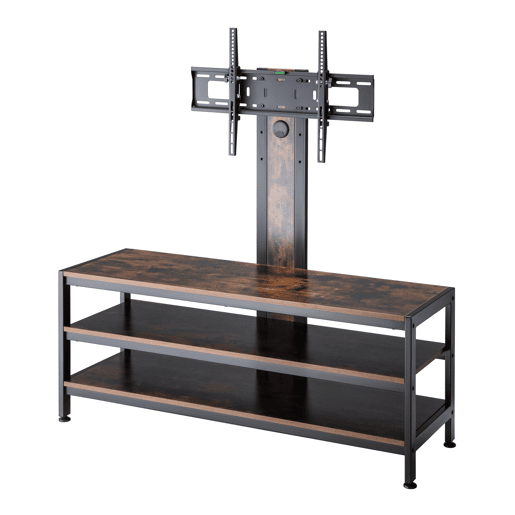 Suporte de TV Stockholm com mesa 120x40x108cm - PretoCarvalho rústico pro.tec