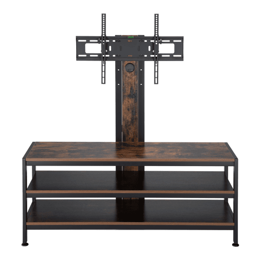 Suporte de TV Stockholm com mesa 120x40x108cm - PretoCarvalho rústico pro.tec