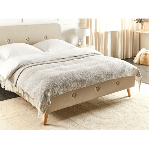 Colcha TOUTLI Algodão 220 x 240 cm Taupe