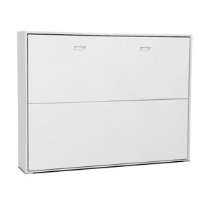 Cama dobrável aglomerado melamina branca 135x190cm