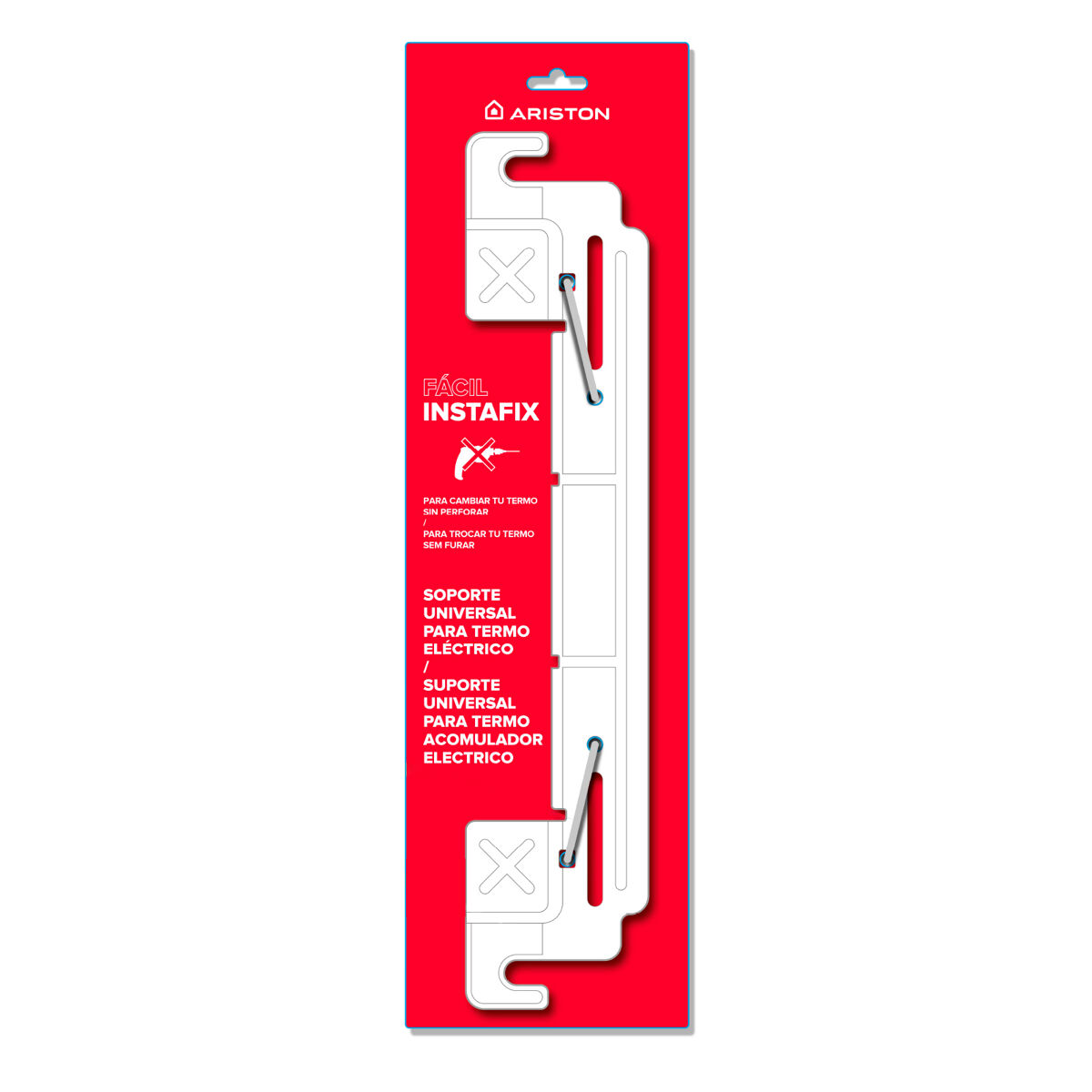 Ariston Instafix, Soporte Universal para termos electricos, Color Blanco