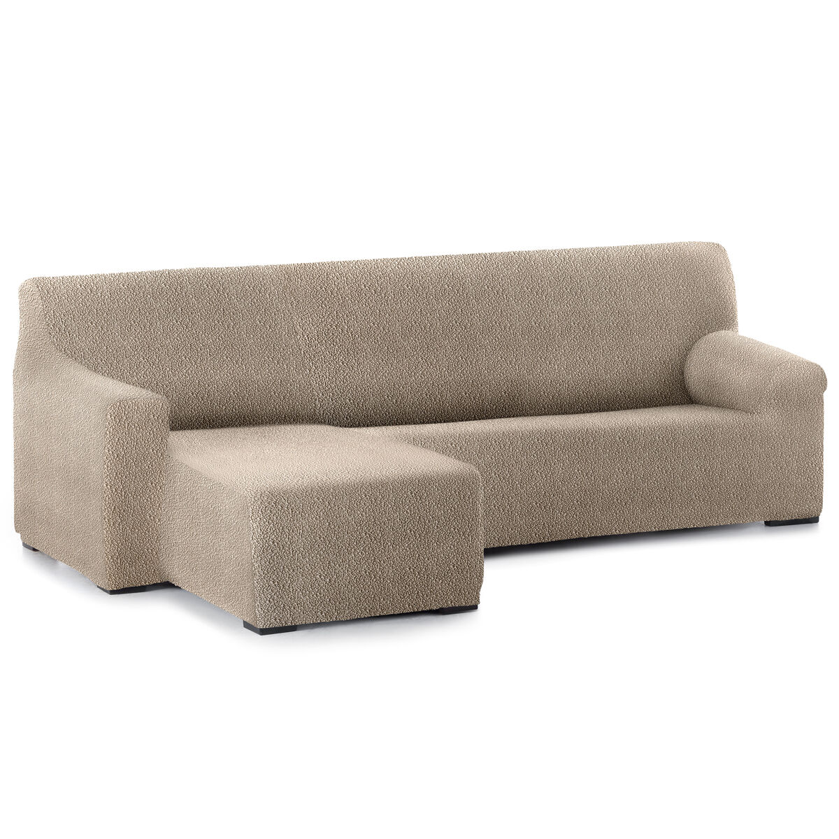 Funda sofá bielastica adaptable roc chaise longue brazo corto izquierda (250-360 cm) lino