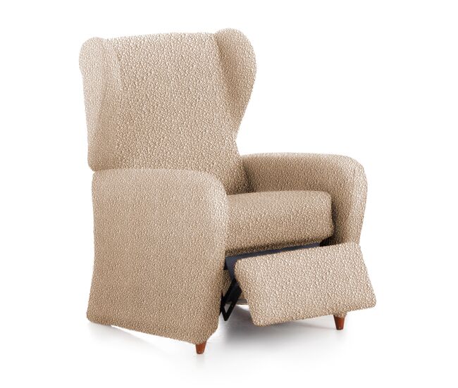 Funda sillón bielastica adaptable relax roc 1 plaza (60-85 cm) beige