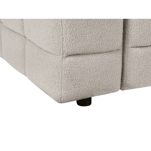 Beliani Sofá de 3 lugares Bouclé MULLOLA