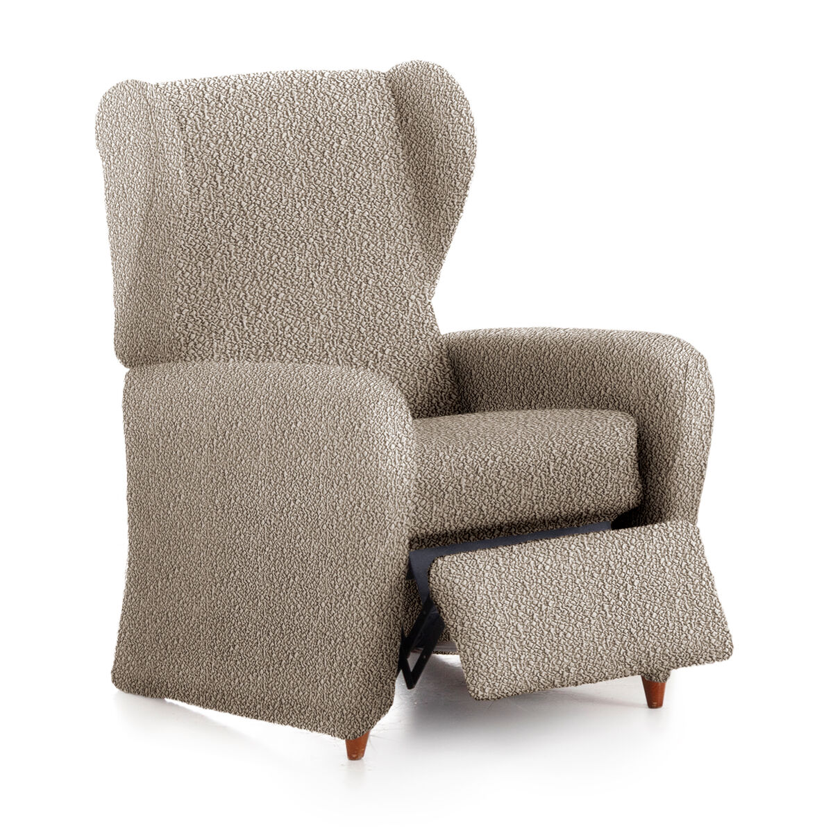 Funda sillón bielastica adaptable  relax  roc 1 plaza (60-85 cm) lino