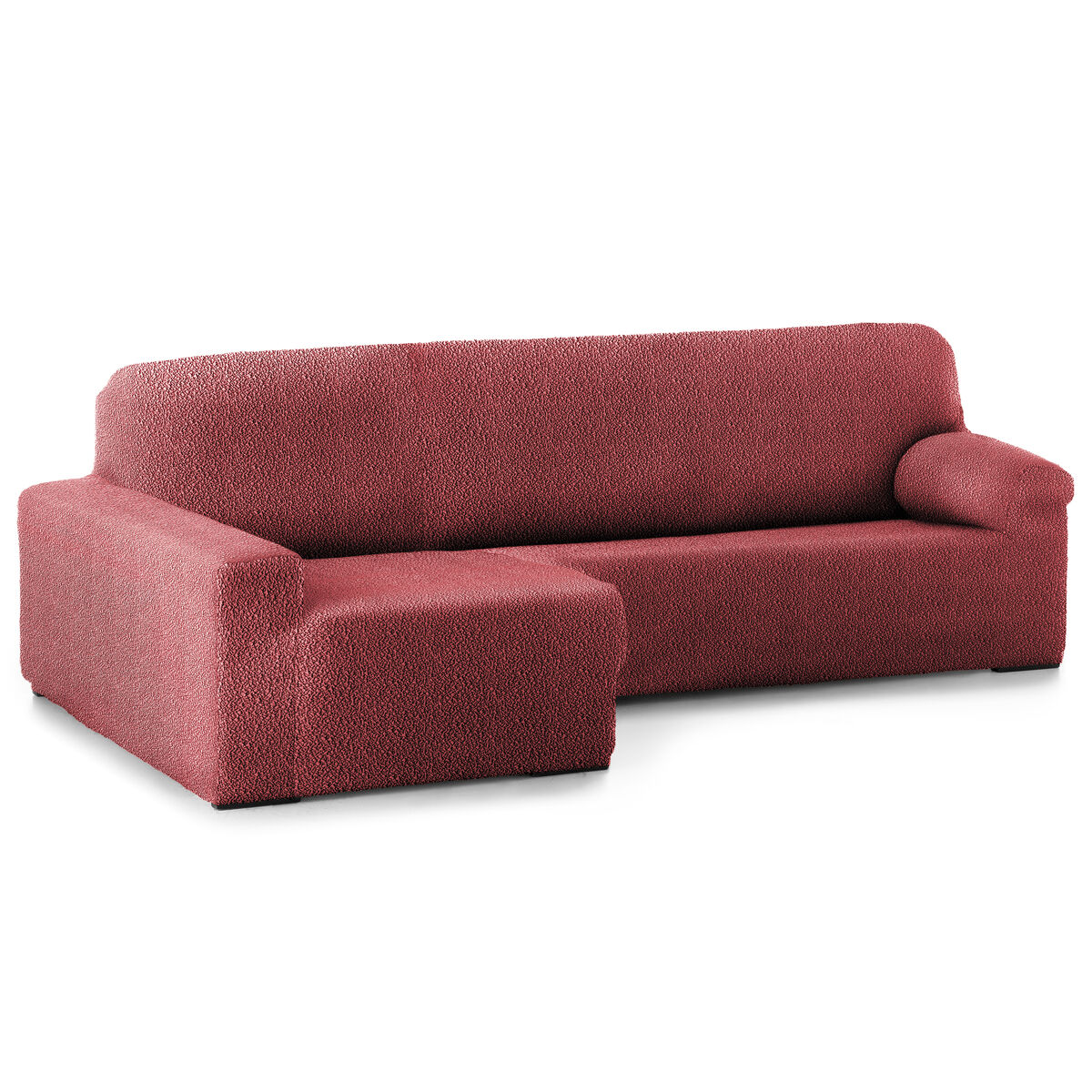 Funda sofá bielastica adaptable  roc chaise longue brazo largo izquierda (250-360 cm) granate
