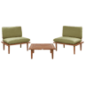 Beliani Conjunto lounge Madeira de acácia com certificado FSC® FRASCATI