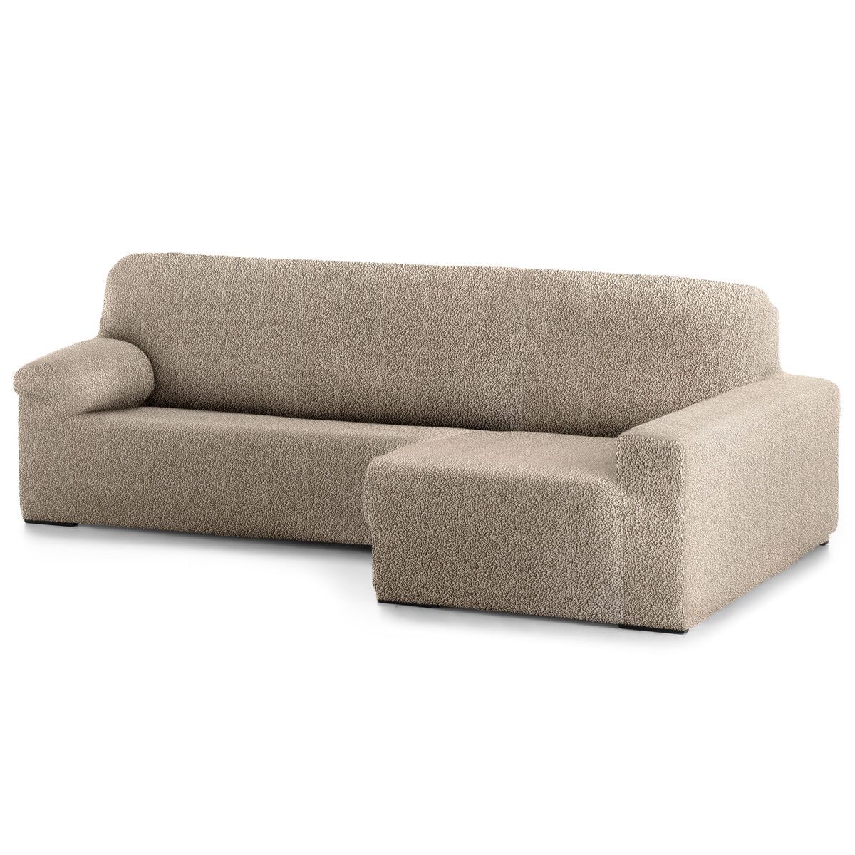 Funda sofá bielastica adaptable  roc chaise longue brazo largo derecha (250-360 cm) lino