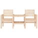 Banco de madera para jardín con mesita 175x55 Banco de madera para jardín con mesita 175x55 Natural