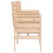 Banco de madera para jardín con mesita 175x55 Banco de madera para jardín con mesita 175x55 Natural