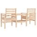 Banco de madera para jardín con mesita 175x55 Banco de madera para jardín con mesita 175x55 Natural