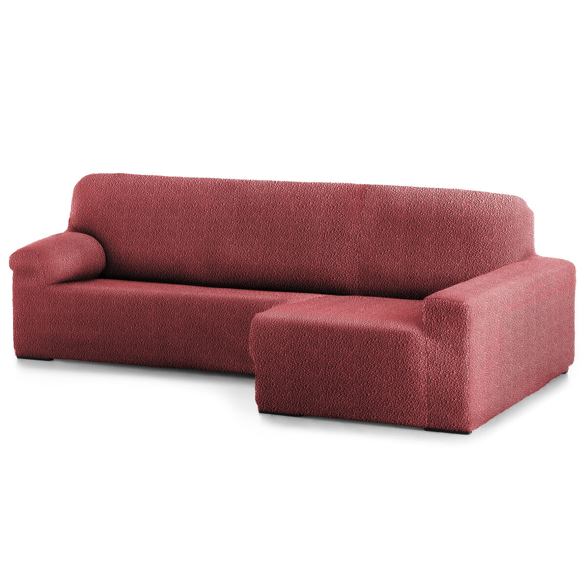 Funda sofá bielastica adaptable  roc chaise longue brazo largo derecha (250-360 cm) granate