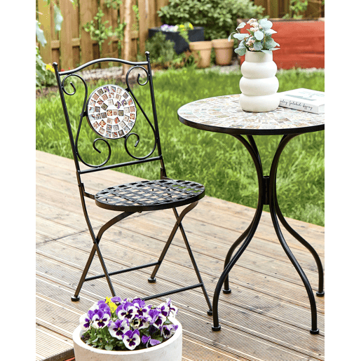 Conjunto de 2 cadeiras de jardim CASARIO Metal Preto