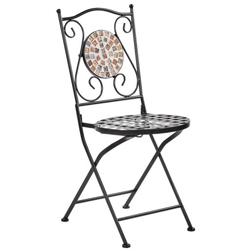 Conjunto de 2 cadeiras de jardim CASARIO Metal Preto