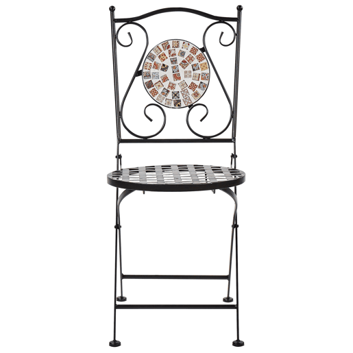 Conjunto de 2 cadeiras de jardim CASARIO Metal Preto