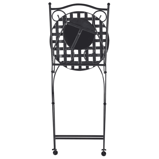 Conjunto de 2 cadeiras de jardim CASARIO Metal Preto