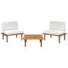 Beliani Conjunto lounge Madeira de acácia com certificado FSC® FRASCATI