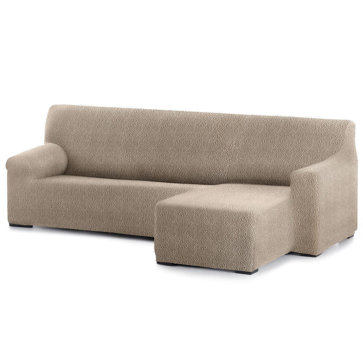 Funda sofá bielastica adaptable roc chaise longue brazo corto derecha (250-360 cm) lino