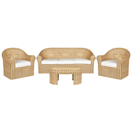Beliani Conjunto lounge Rattanvime LIVADEIA