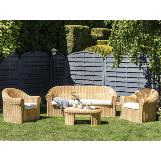 Beliani Conjunto lounge Rattanvime LIVADEIA