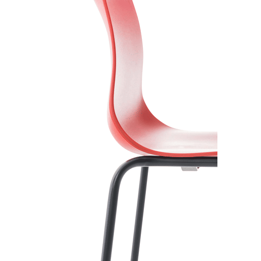 Pack de 2 Taburetes de Bar Hover de Plástico Rojo 48X43X100 cm Pack de 2 Taburetes de Bar Hover de Plástico Rojo 48X43X100 cm