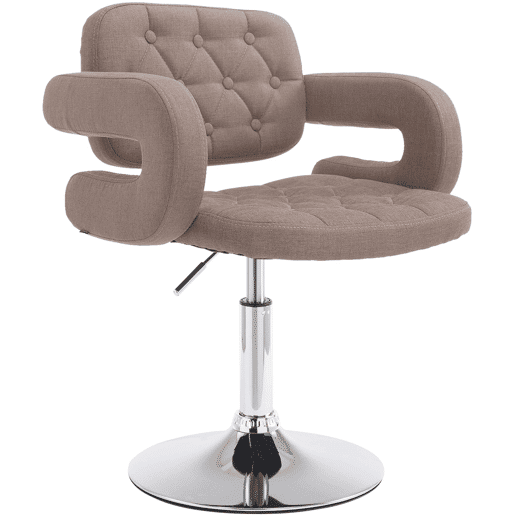 Butaca Lounge Dublin en Tela Gris topo 55X62X76 cm Butaca Lounge Dublin en Tela Gris topo 55X62X76 cm
