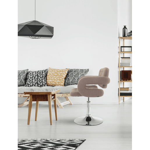 Butaca Lounge Dublin en Tela Gris topo 55X62X76 cm Butaca Lounge Dublin en Tela Gris topo 55X62X76 cm