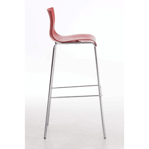 Pack de 2 Taburetes de Bar Hover de Plástico Rojo 48X43X100 cm Pack de 2 Taburetes de Bar Hover de Plástico Rojo 48X43X100 cm