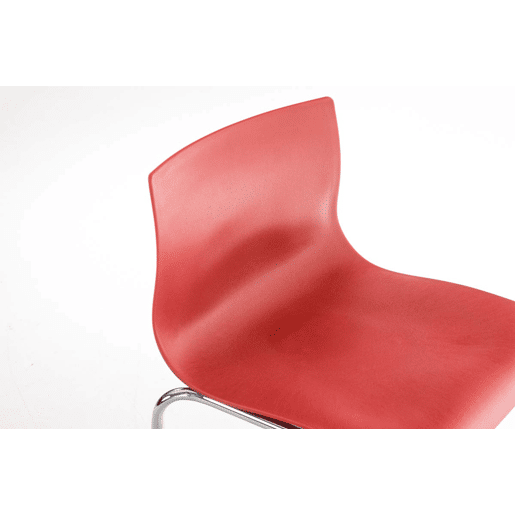 Pack de 2 Taburetes de Bar Hover de Plástico Rojo 48X43X100 cm Pack de 2 Taburetes de Bar Hover de Plástico Rojo 48X43X100 cm
